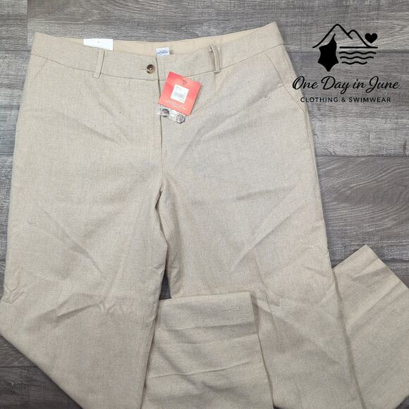 Isaac Mizrahi Wool Blend Straight Leg Pants Size 16 - Picture 1 of 6